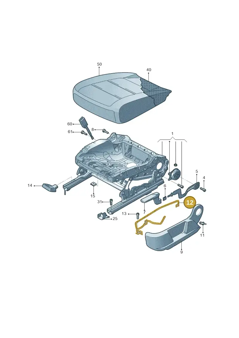 5N0881559 — Volkswagen Tiguan (2009-2019) diagram 688881000, position 12