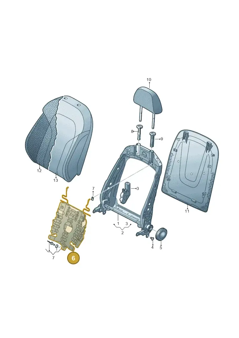 5N0881880G — Audi RS Q3 (2013-2018) diagram 764881500, position 6