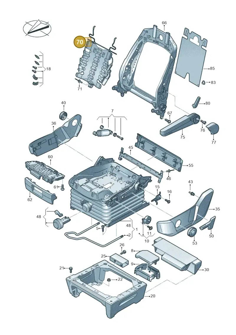 5N0881880H — Volkswagen MAN TGE 55 (2016-2021) diagram 806881080, position 70
