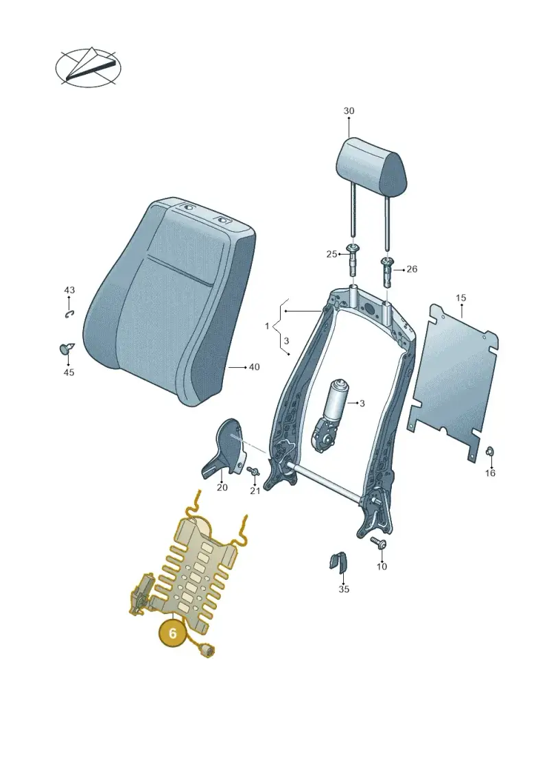 5N0881880H — Volkswagen Amarok twin cab (2022-) diagram 894881550, position 6