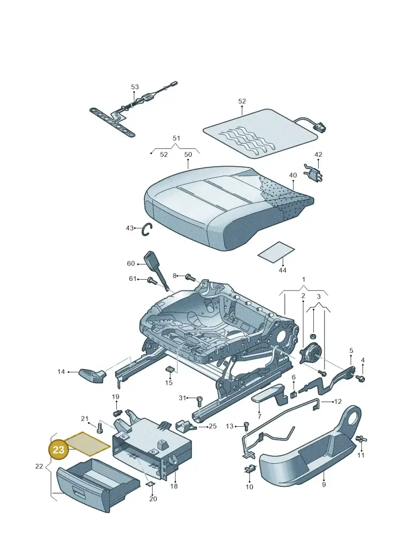 5N0881891 — Volkswagen Tiguan 4Motion (2011-2018) diagram 719881000, position 23