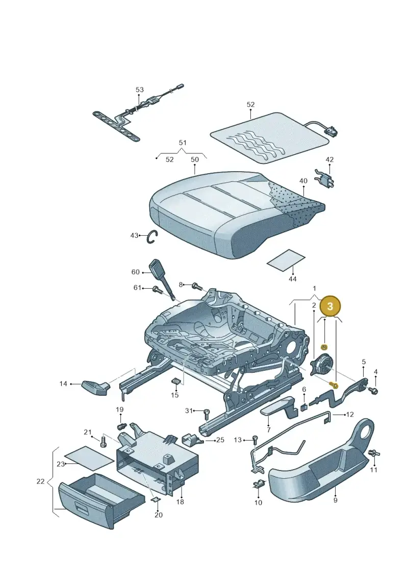 5N0898053 — Volkswagen Tiguan 4Motion (2011-2018) diagram 719881000, position 3