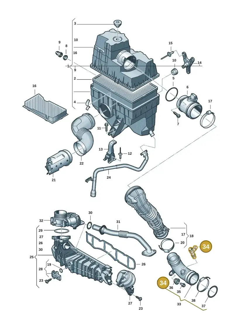 5N0906391 — Volkswagen Transport. multivan (2019-2024) diagram 7fp129000, position 34