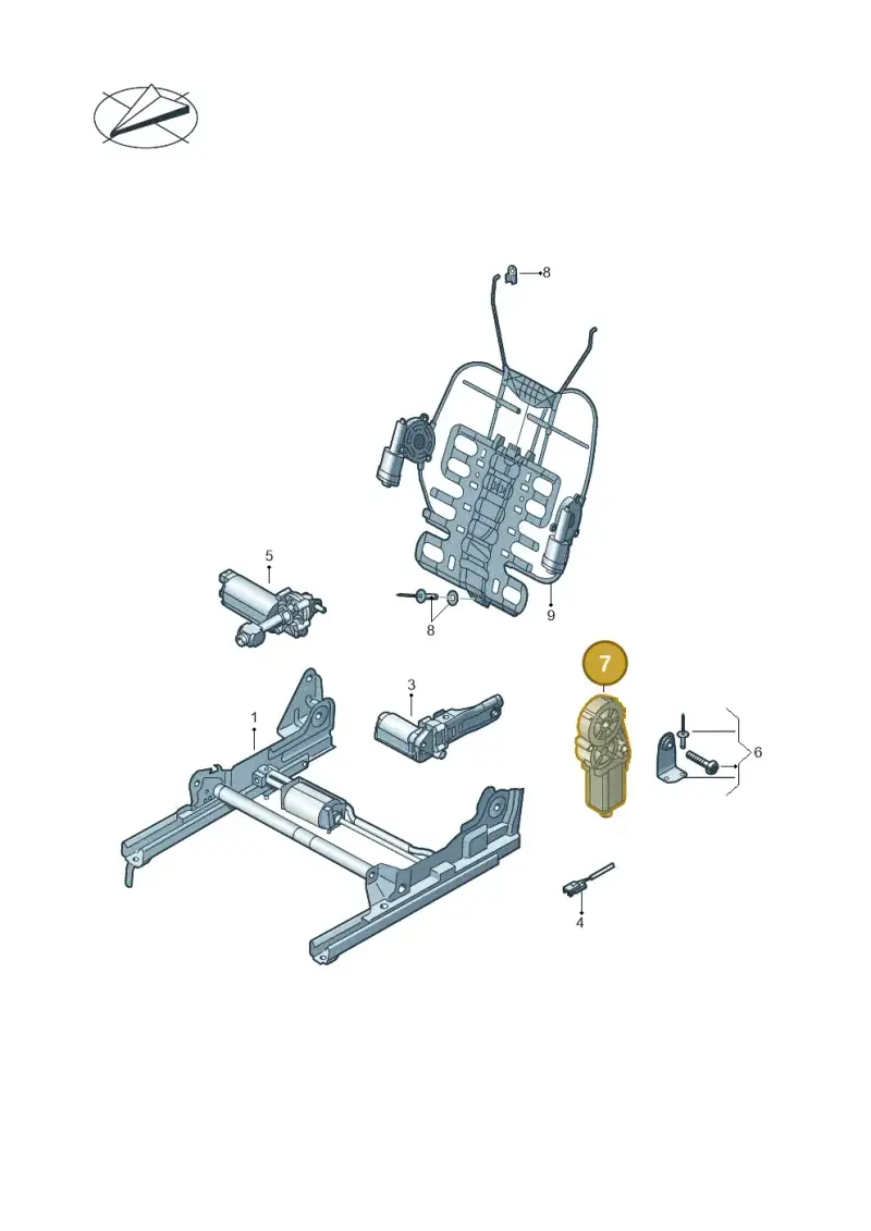 5N0959761A — Volkswagen Tiguan 4Motion (2011-2018) diagram 719959450, position 7