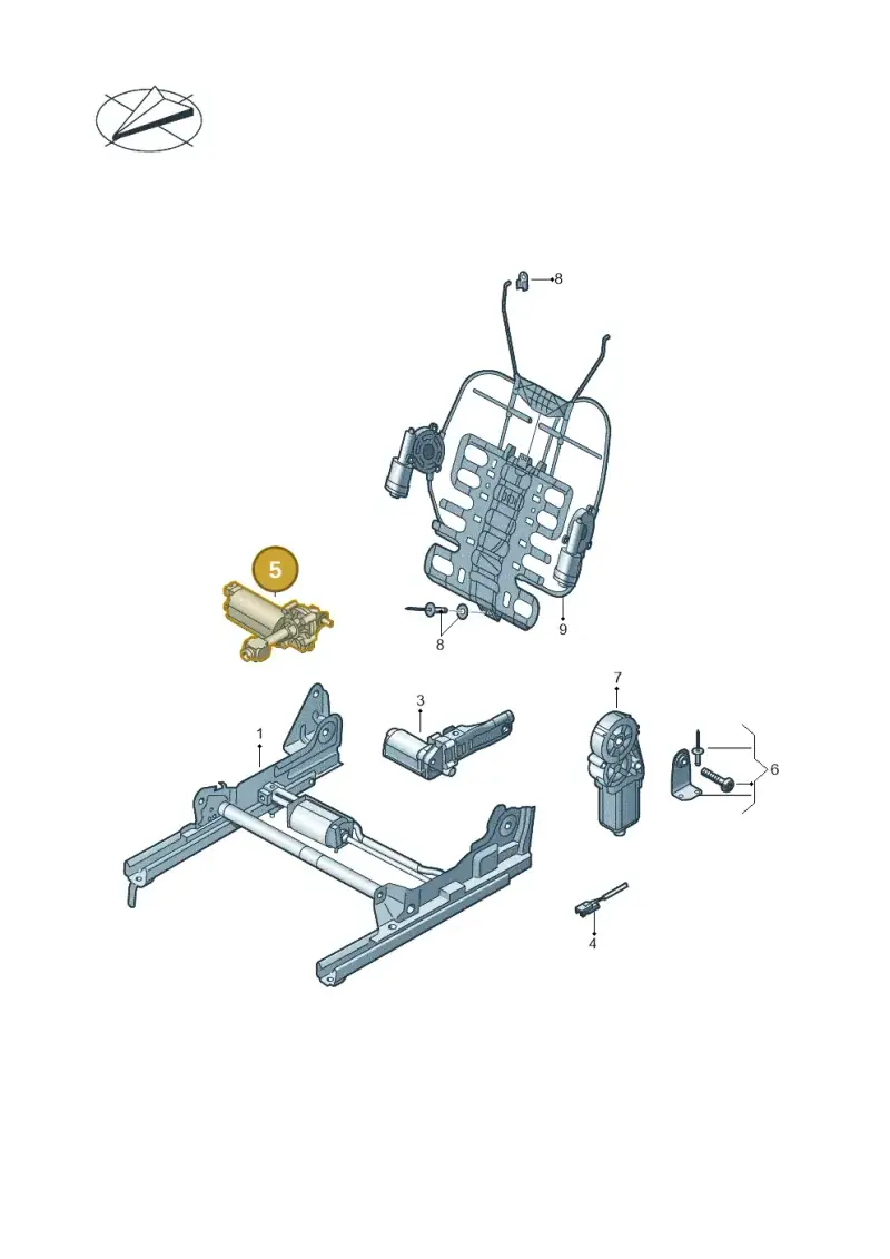 5N0959762C — Volkswagen Tiguan 4Motion (2011-2018) diagram 719959450, position 5