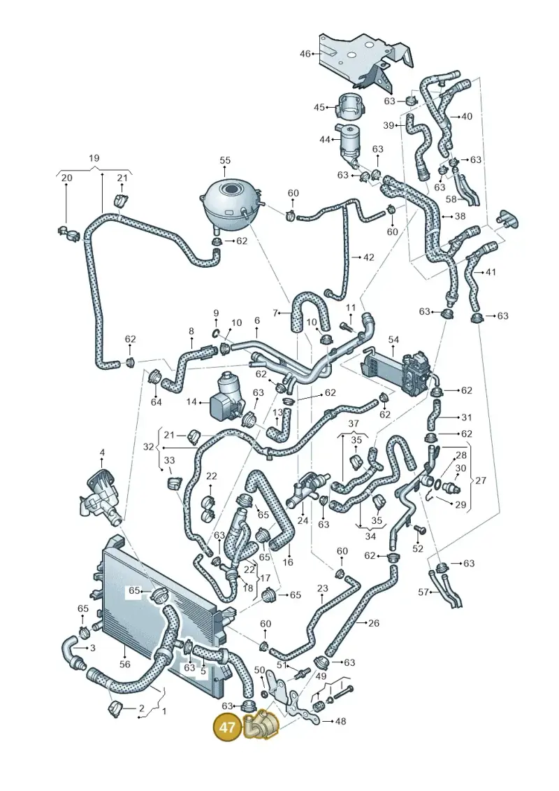 5N0965561 — Volkswagen Caravelle (2015-2019) diagram 861121400, position 47