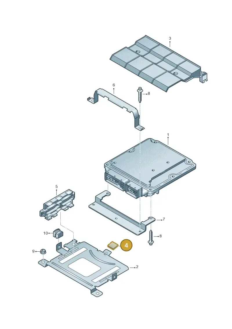 5N0971739 — Volkswagen Sharan BlueMotion (2015-2022) diagram 719906200, position 4