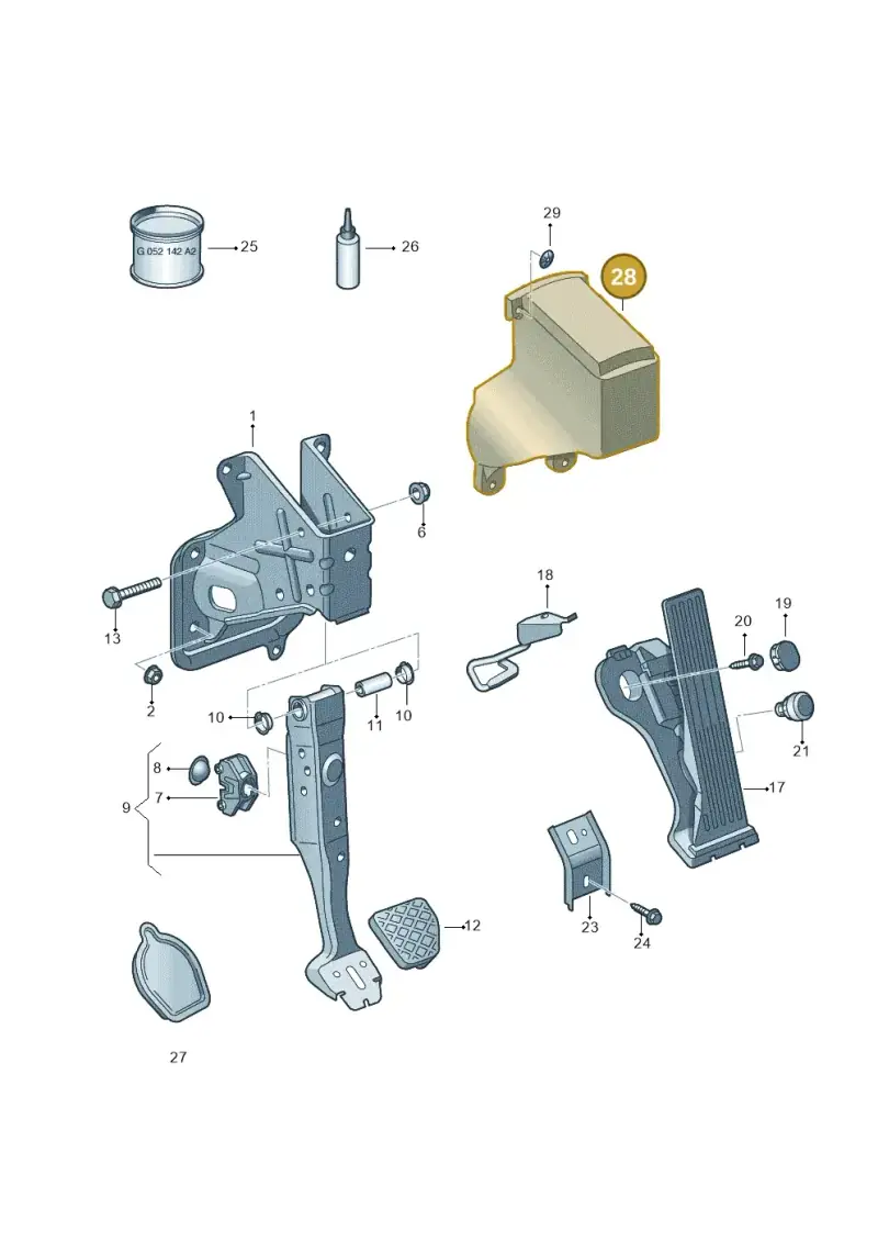 5N1721793 — Volkswagen Sharan BlueMotion (2015-2022) diagram 634721600, position 28