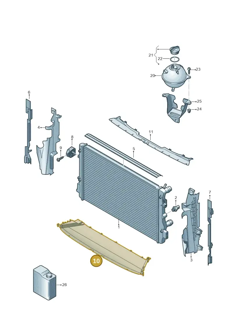 5NA121341D — Volkswagen Tiguan 2.0 4Motion (2016-2024) diagram 884122200, position 10