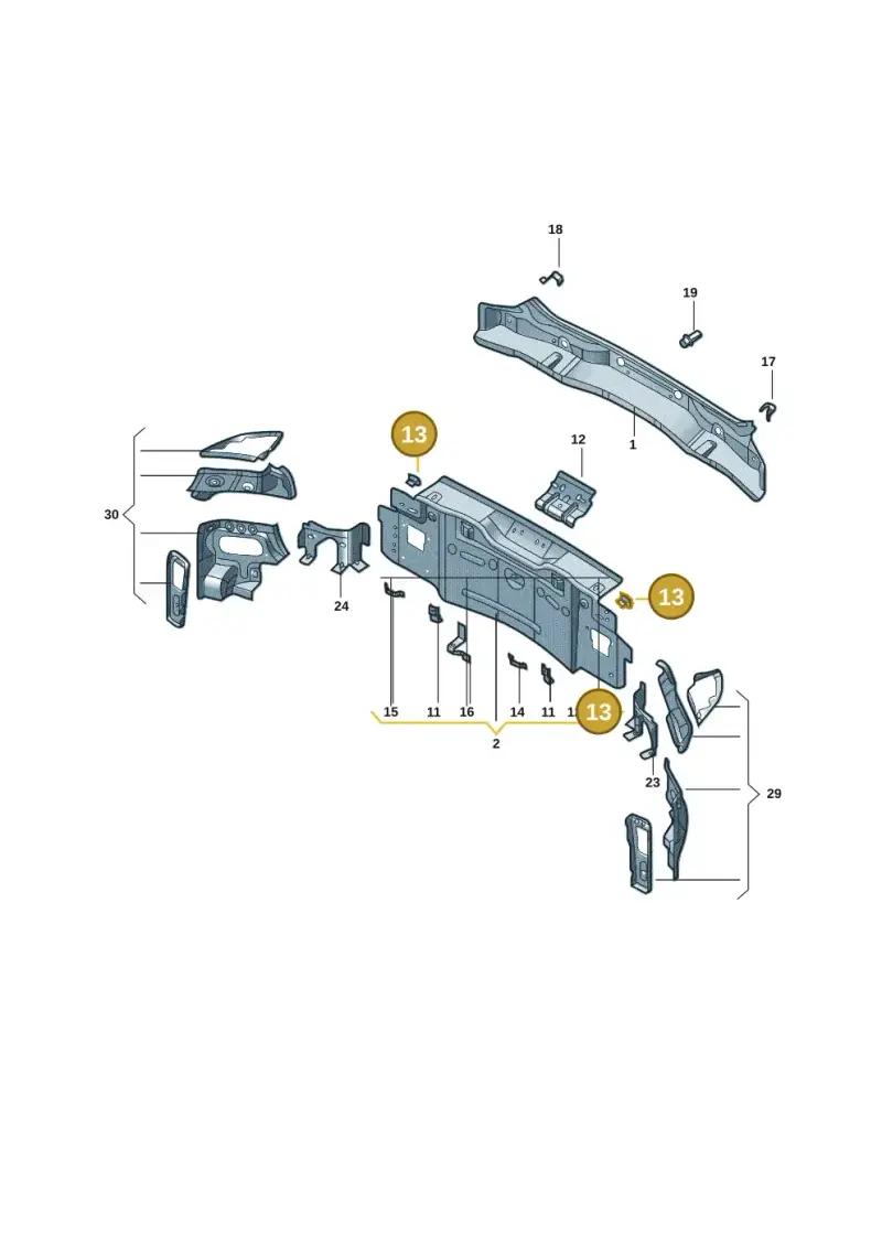 5NA803849A — Volkswagen ID.4 X (2020-) diagram 11d813000, position 13