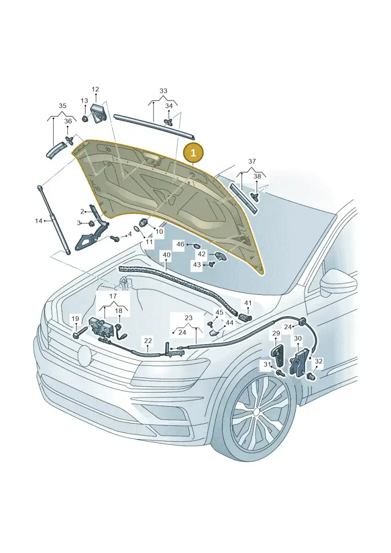 5NA823031L — Volkswagen Tiguan 2.0 4Motion (2016-2024) diagram 884823010, position 1