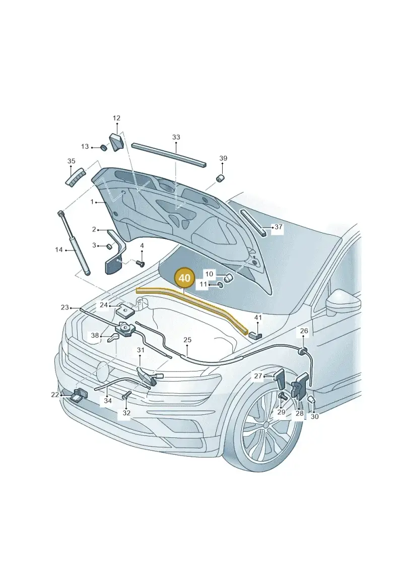 5NA823723 — Volkswagen Tayron (2018-) diagram 432823000, position 40