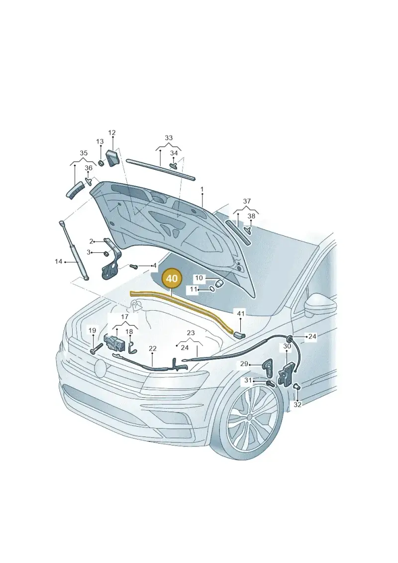5NA823723 — Volkswagen Tiguan (2016-2023) diagram 808823000, position 40