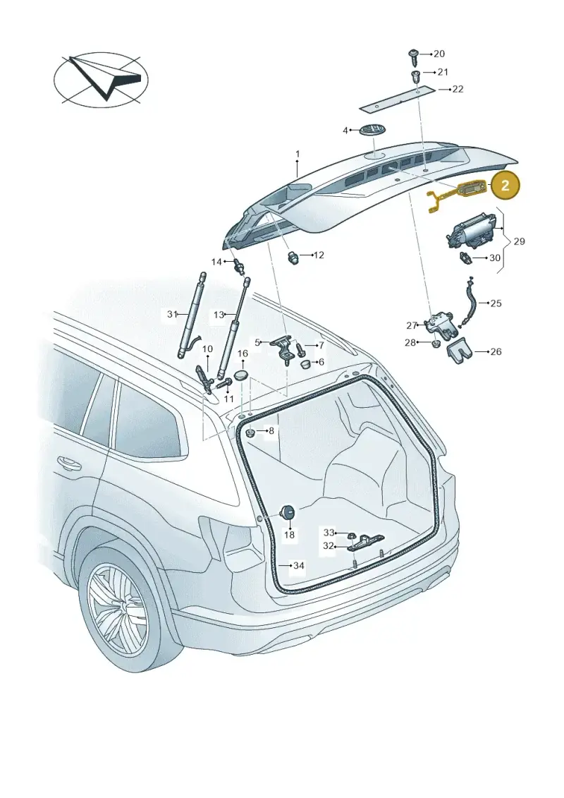 5NA827566B — Volkswagen Atlas (2016-2023) diagram 829827000, position 2