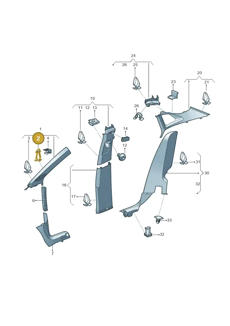 5NA867276B — Volkswagen ID.4 Pro (2020-2023) diagram 11a867065, position 2