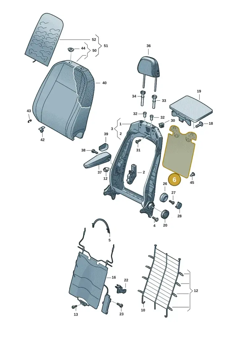 5NA881989 — Volkswagen ID.Buzz (2022-) diagram 15a881500, position 6