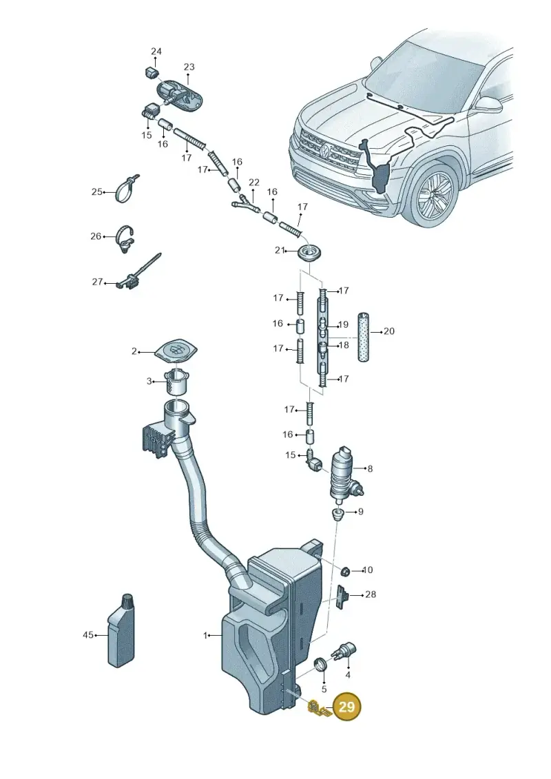 5NA971796A — Volkswagen Atlas Cross Sport (2023-) diagram 829955100, position 29