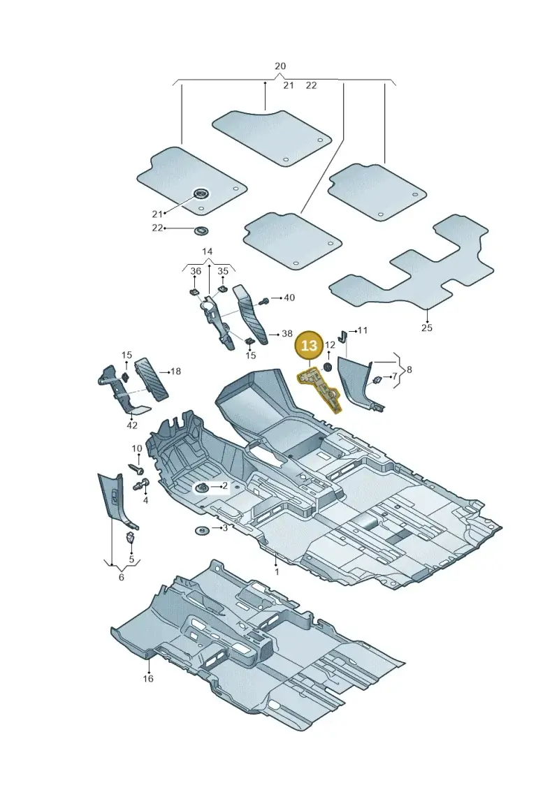 5NC867192 — Volkswagen Tiguan 2.0 4Motion (2016-2024) diagram 884863000, position 13