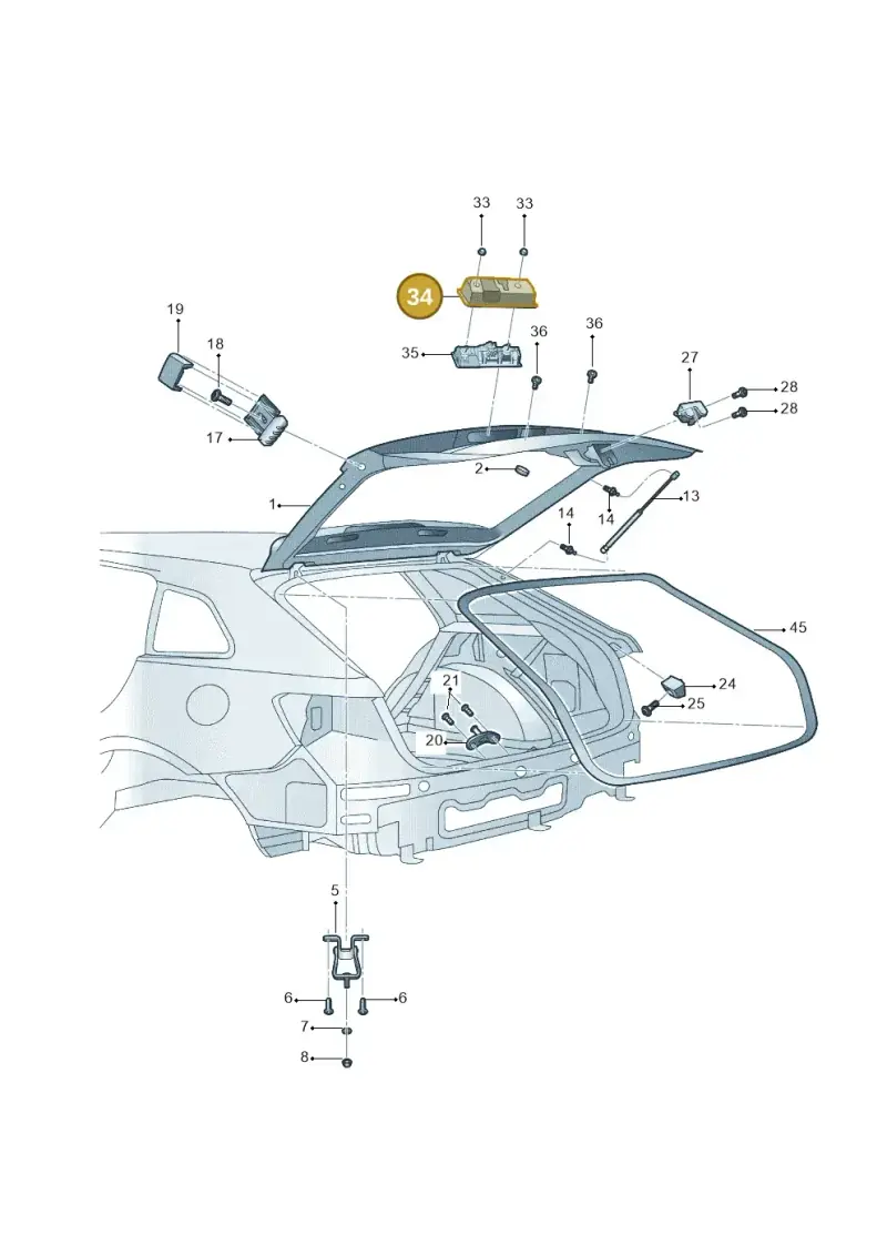 5ND827566B — Volkswagen Gran Lavida (2015-2018) diagram 762827100, position 34