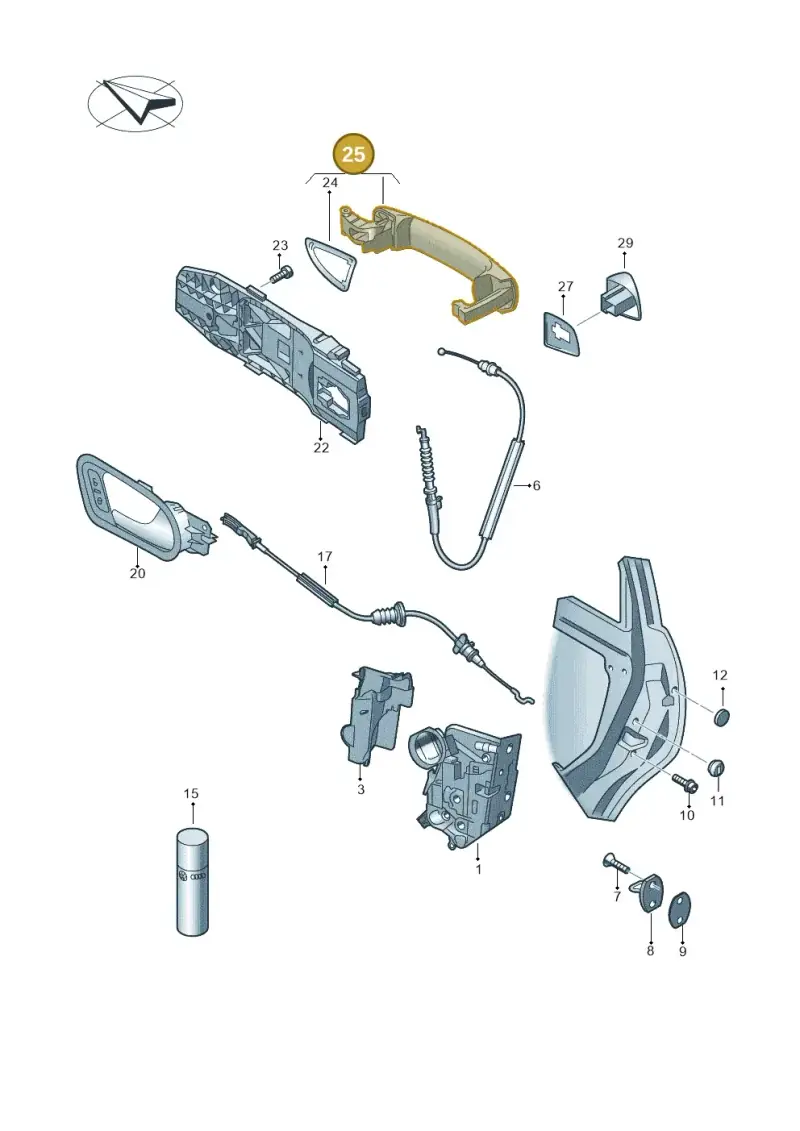 5ND837205CGRU — Volkswagen New Polo (SVW) (2010-2019) diagram 672839000, position 25