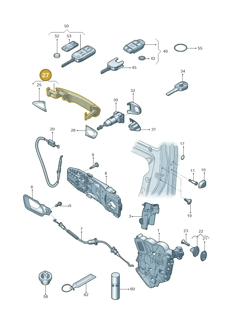 5ND837205CGRU — Volkswagen New Polo (SVW) (2010-2019) diagram 744837000, position 27