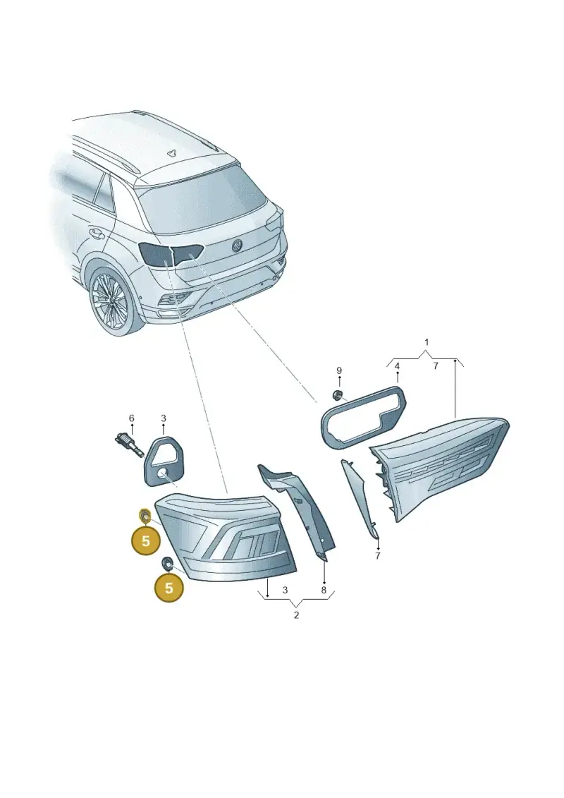 5P0945246A — Volkswagen Tharu (2020-2020) diagram 813945000, position 5