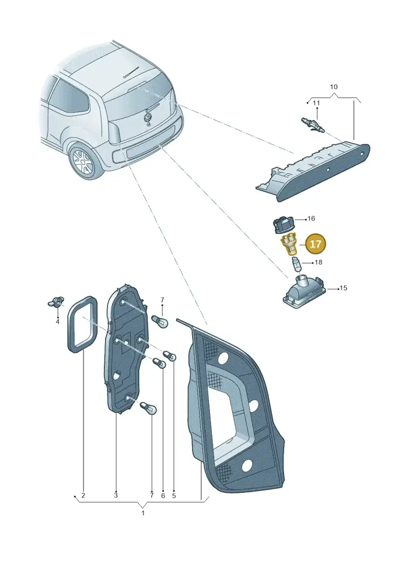 5P0972724 — Volkswagen Up! 1.0 TSI (2013-2017) diagram 723945000, position 17
