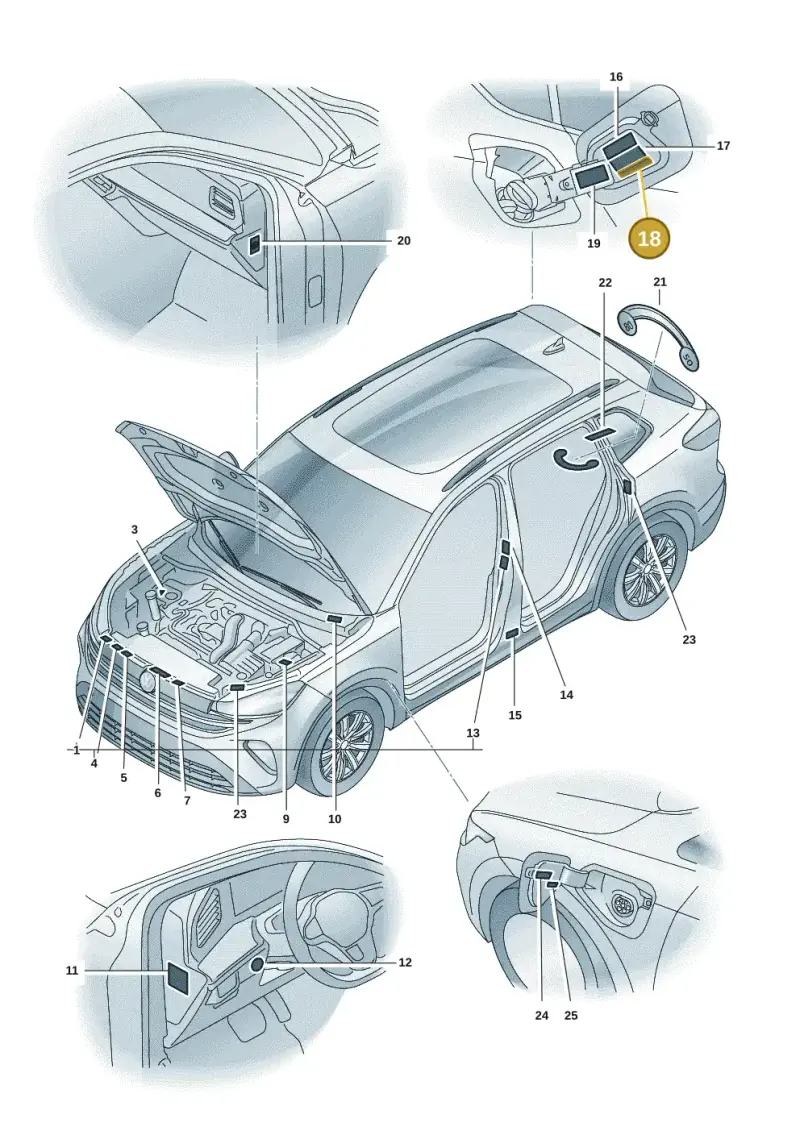 5Q0010816R — Volkswagen Tiguan 2.0 (2023-) diagram 57x010000, position 18