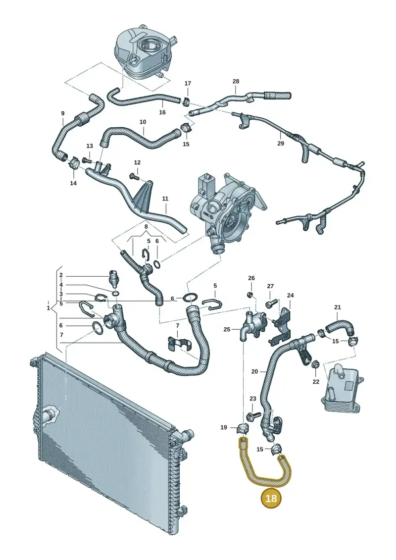 5Q0121058AC — Volkswagen Multivan (2021-) diagram 7t0121400, position 18