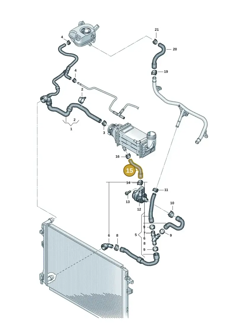 5Q0121063Q — Volkswagen Taigo (2021-2024) diagram 2f0121300, position 15