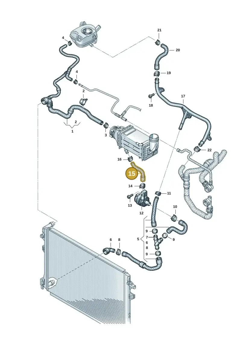5Q0121063Q — Volkswagen Caddy Maxi Kombi (2020-2024) diagram 837121235, position 15