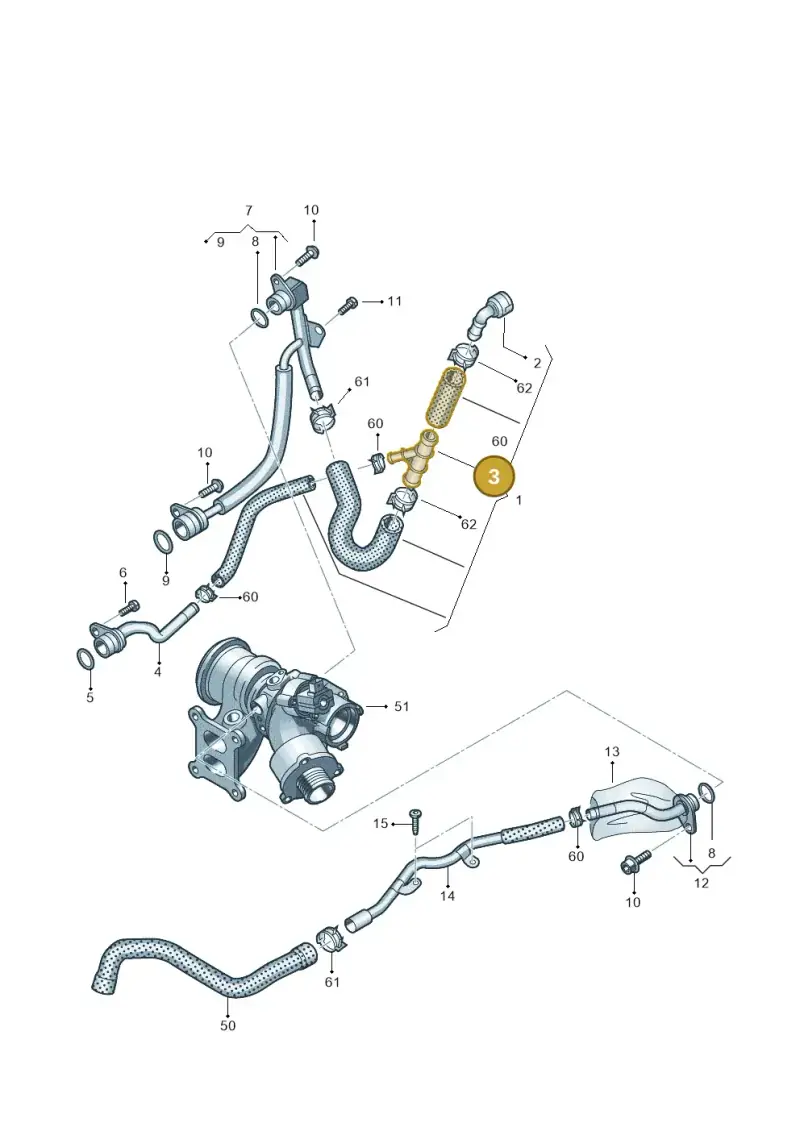 5Q0121087A — Volkswagen Golf 2.0 BlueMotion (2019-2024) diagram 746121520, position 3