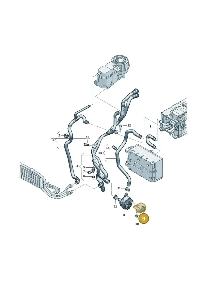 5Q0121093FC — Volkswagen Passat estate (2023-) diagram 2ka121310, position 9