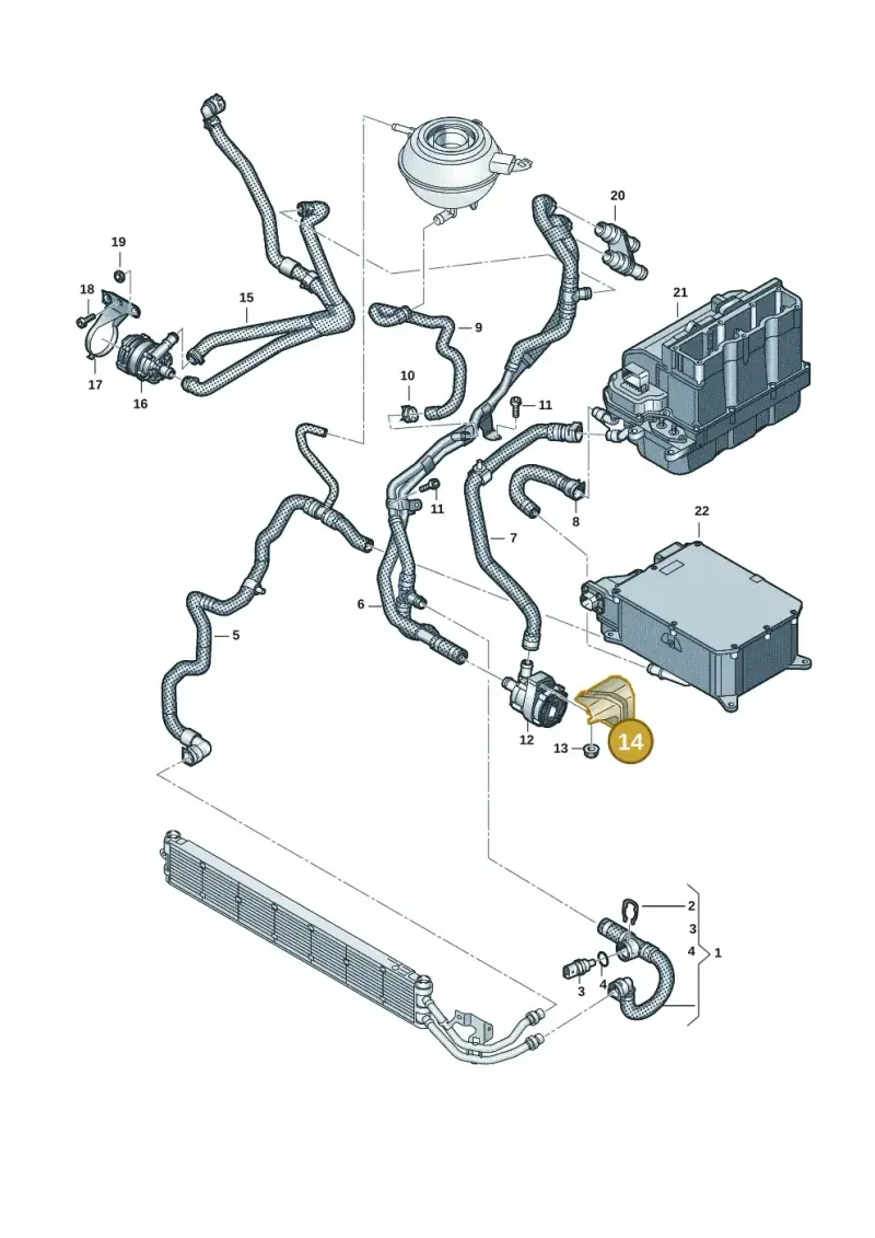5Q0121093FC — Volkswagen Multivan (2021-) diagram 7t0121256, position 14