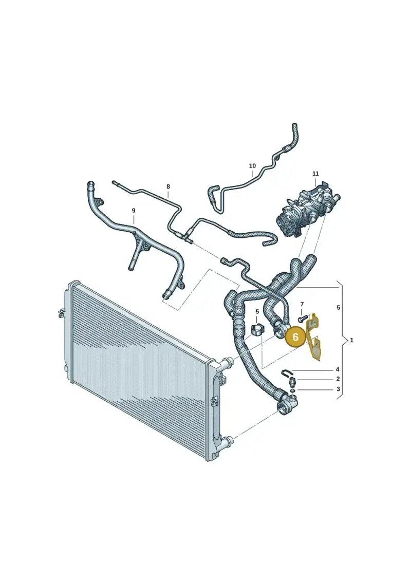 5Q0121093FE — Volkswagen Multivan (2021-) diagram 7t0121278, position 6