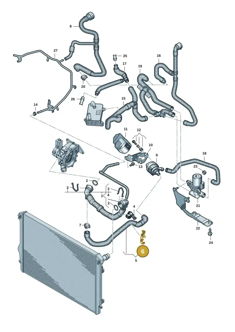 5Q0121093FG — Volkswagen Multivan (2021-) diagram 7t0121420, position 6