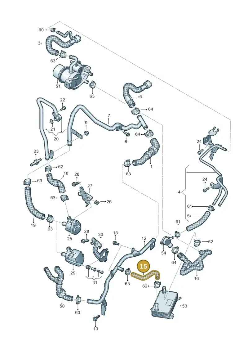 5Q0122058G — Volkswagen Arteon (2017-2023) diagram 828121000, position 15