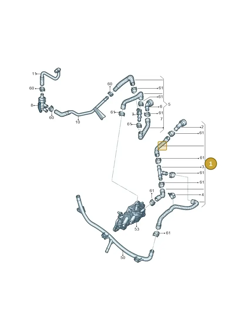 5Q0122073AN — Volkswagen Golf 2.0 (2016-2020) diagram 746121190, position 1