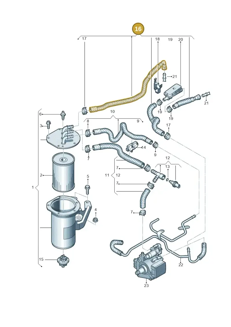 5Q0130295AB — Volkswagen Arteon (2017-2023) diagram 884127100, position 16