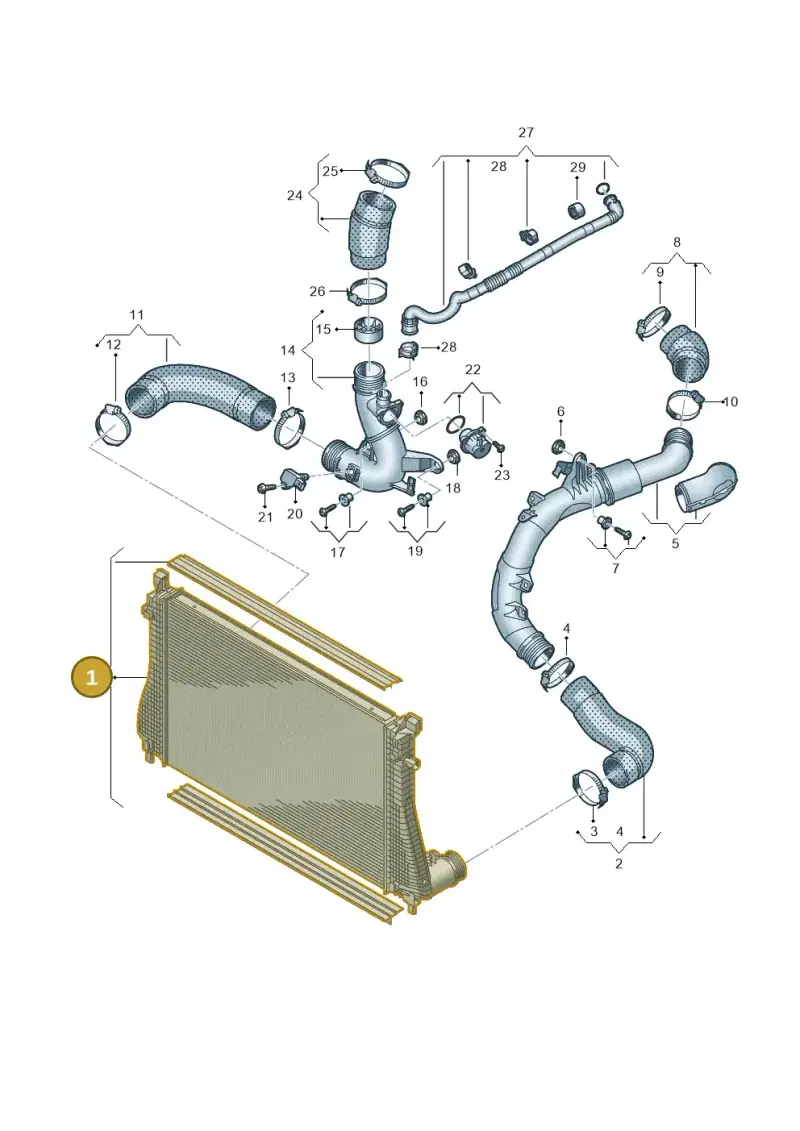 5Q0145803AE — Audi A3 Sportback (2019-2025) diagram 596145470, position 1