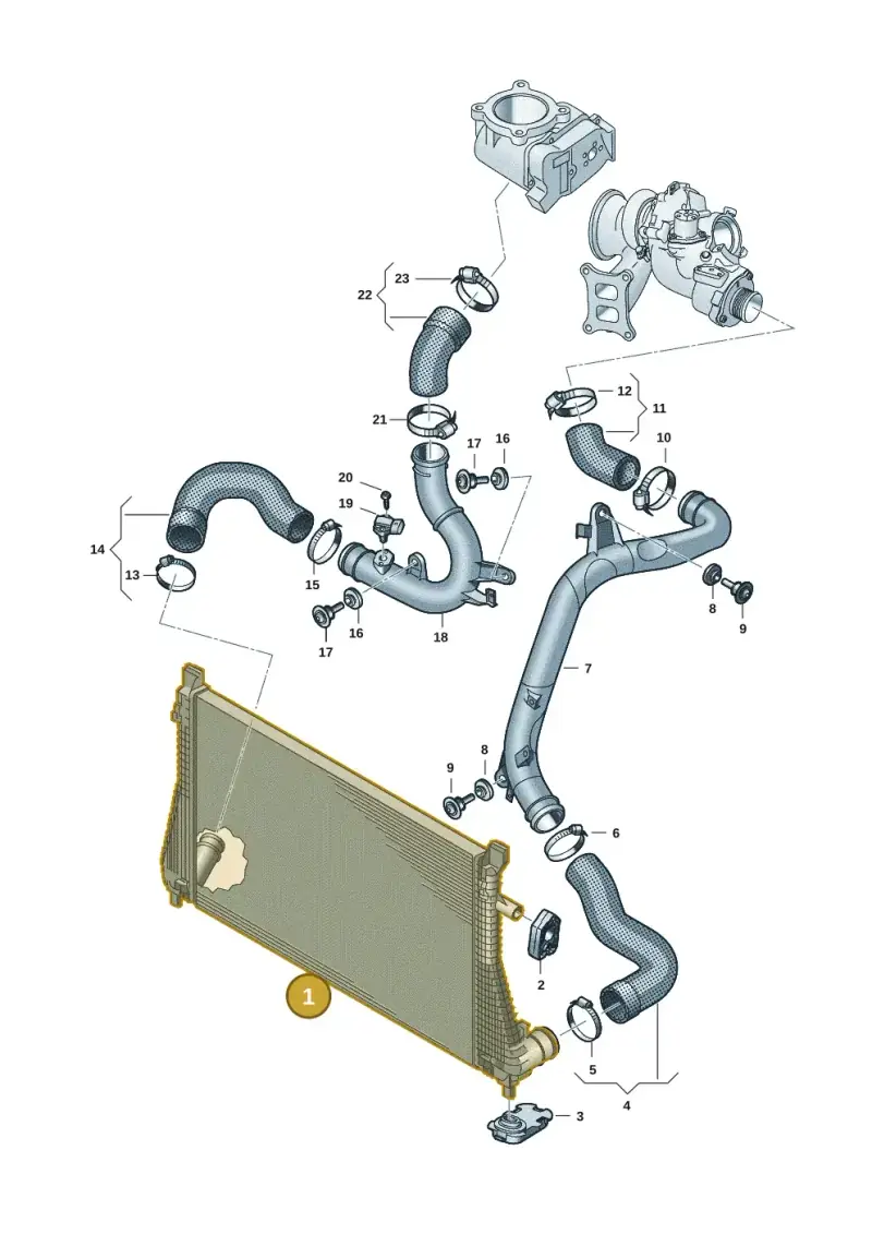 5Q0145803AE — Volkswagen Multivan (2021-2025) diagram 7t0145690, position 1