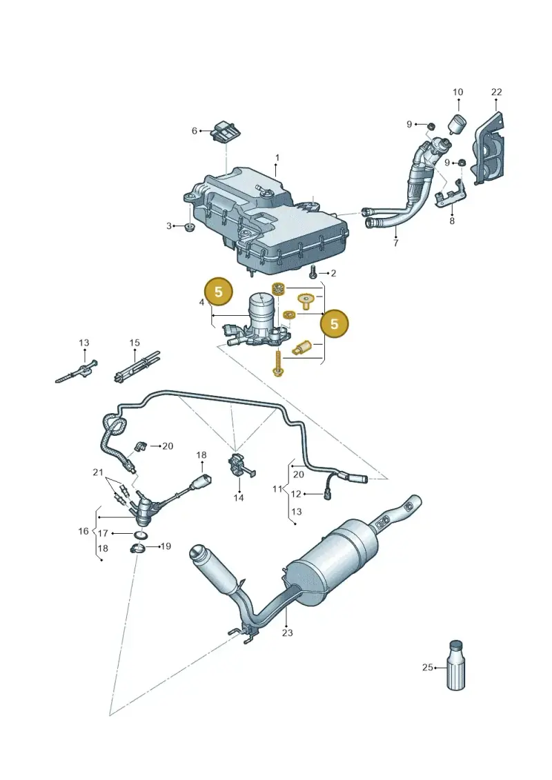 5Q0198975 — Volkswagen Transport. multivan (2019-2024) diagram 861253560, position 5