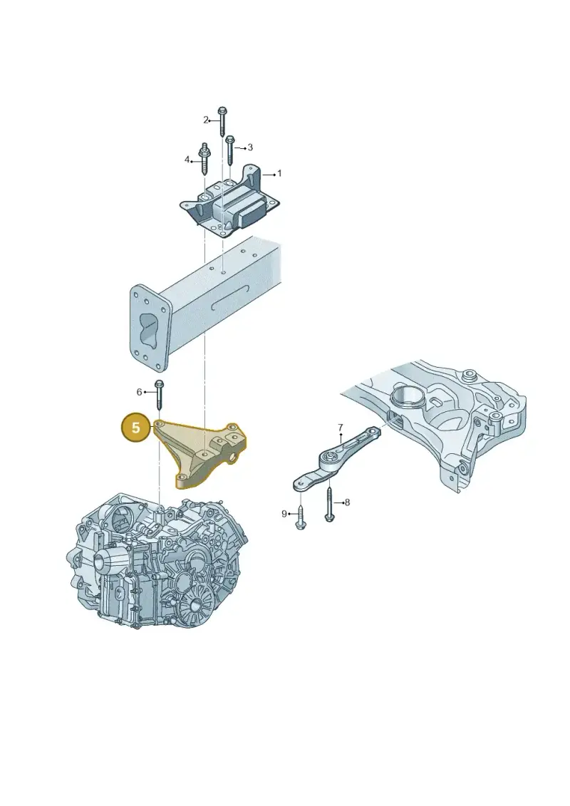 5Q0199117C — Volkswagen Passat estate (2023-) diagram 827199050, position 5