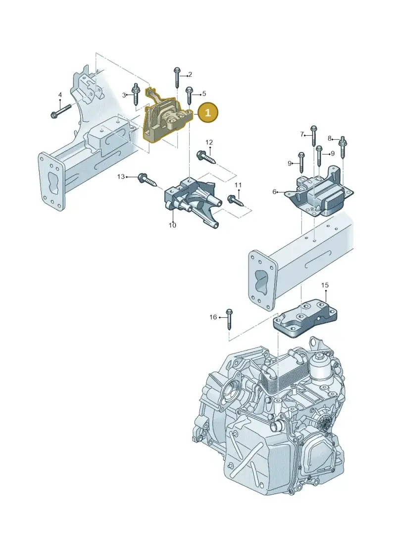 5Q0199262BK — Volkswagen Tiguan 2.0 4Motion (2016-2024) diagram 793199800, position 1