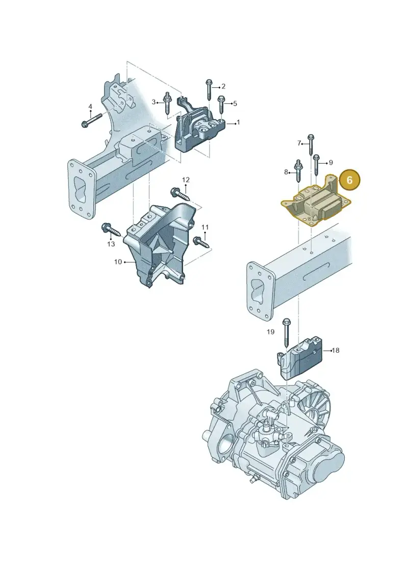 5Q0199555BD — Volkswagen T-Roc BlueMotion (2017-2024) diagram 827199270, position 6