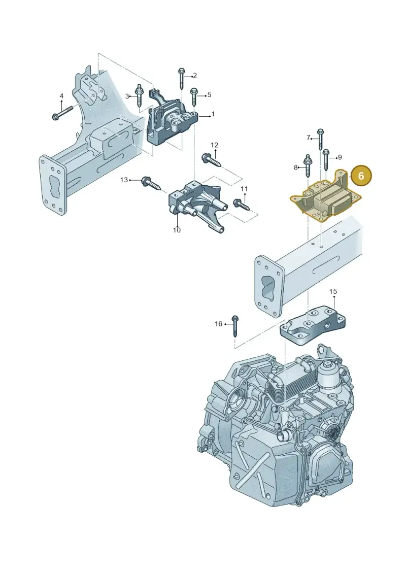 5Q0199555BM — Volkswagen Golf 2.0 (2016-2020) diagram 746199800, position 6
