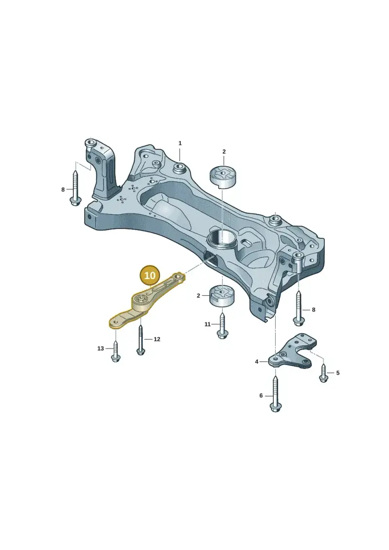5Q0199855N — Volkswagen T-Roc convertible 1.5 (2019-2024) diagram 2gk199000, position 10
