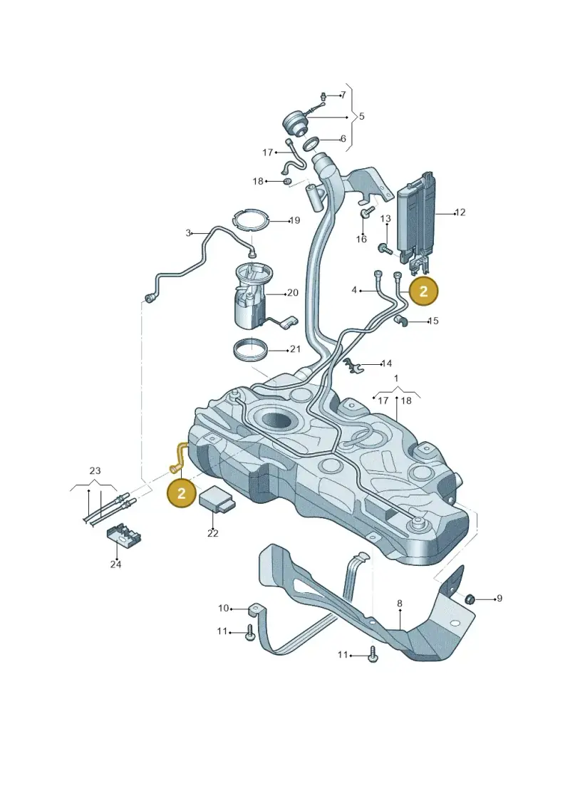 5Q0201160P — Volkswagen New Lavida (2018-2023) diagram 433201400, position 2