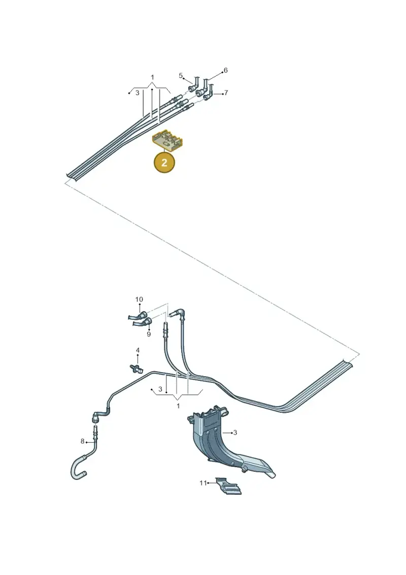 5Q0201449E — Volkswagen Golf 2.0 BlueMotion (2019-2024) diagram 793201150, position 2