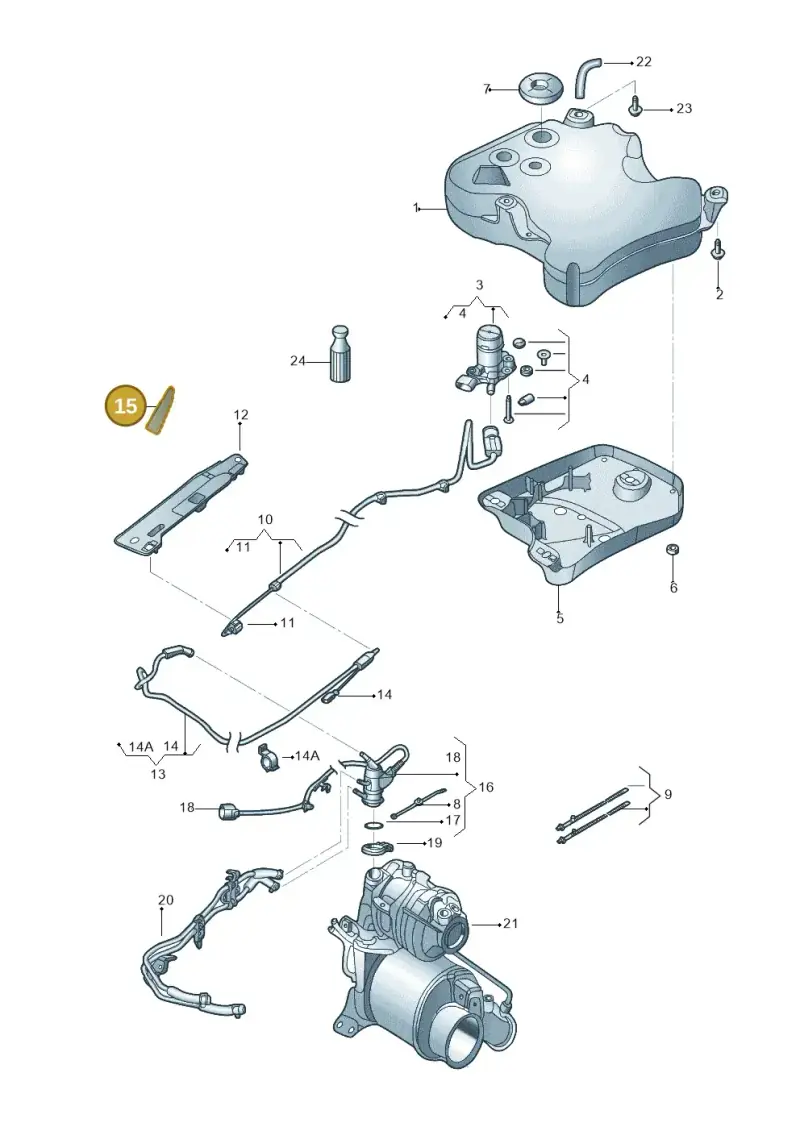 5Q0201738 — Volkswagen Beetle (2016-2019) diagram 715131600, position 15
